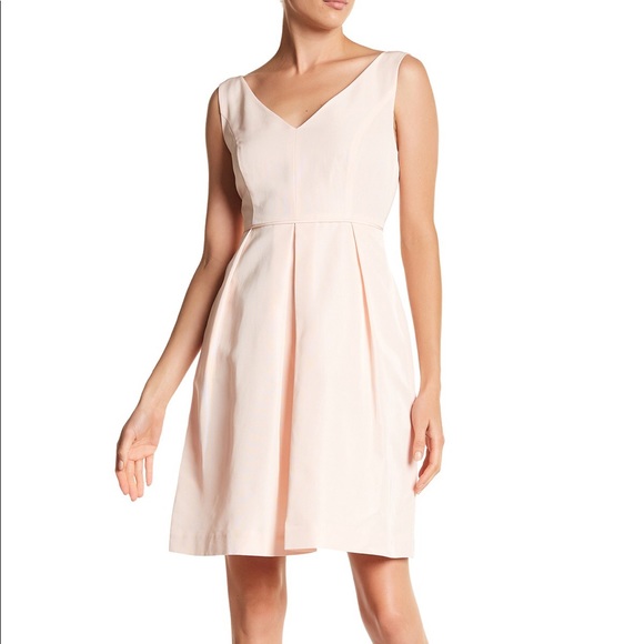 light pink knee length dress